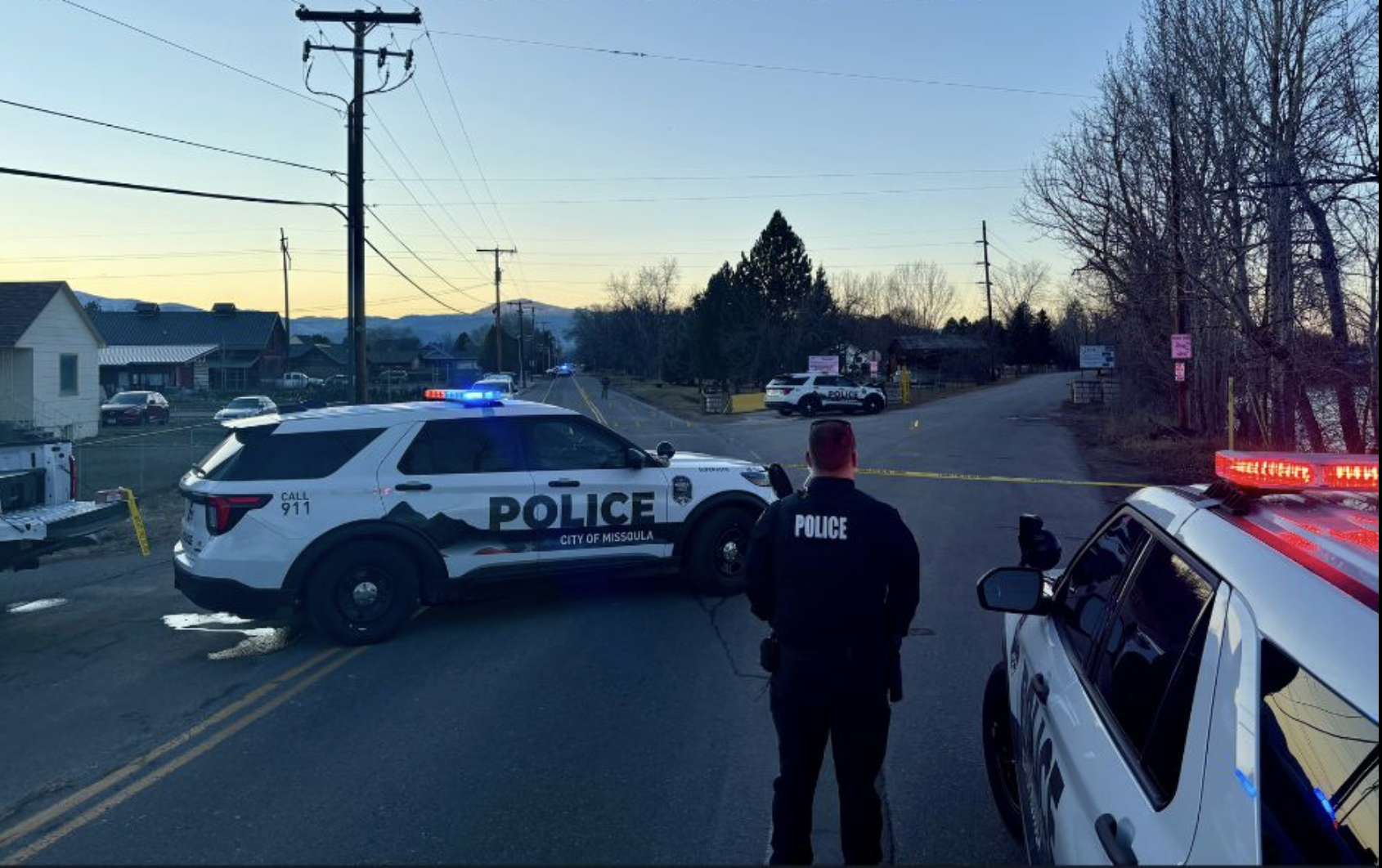 River Road Blood Police Scene