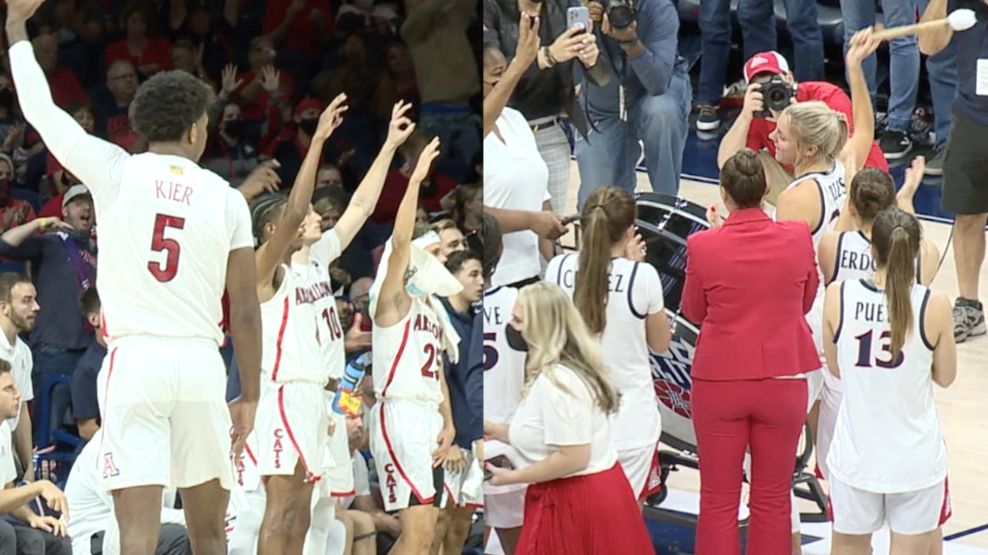 Arizona men's and women's basketball are a combined 13-0 to start the season.