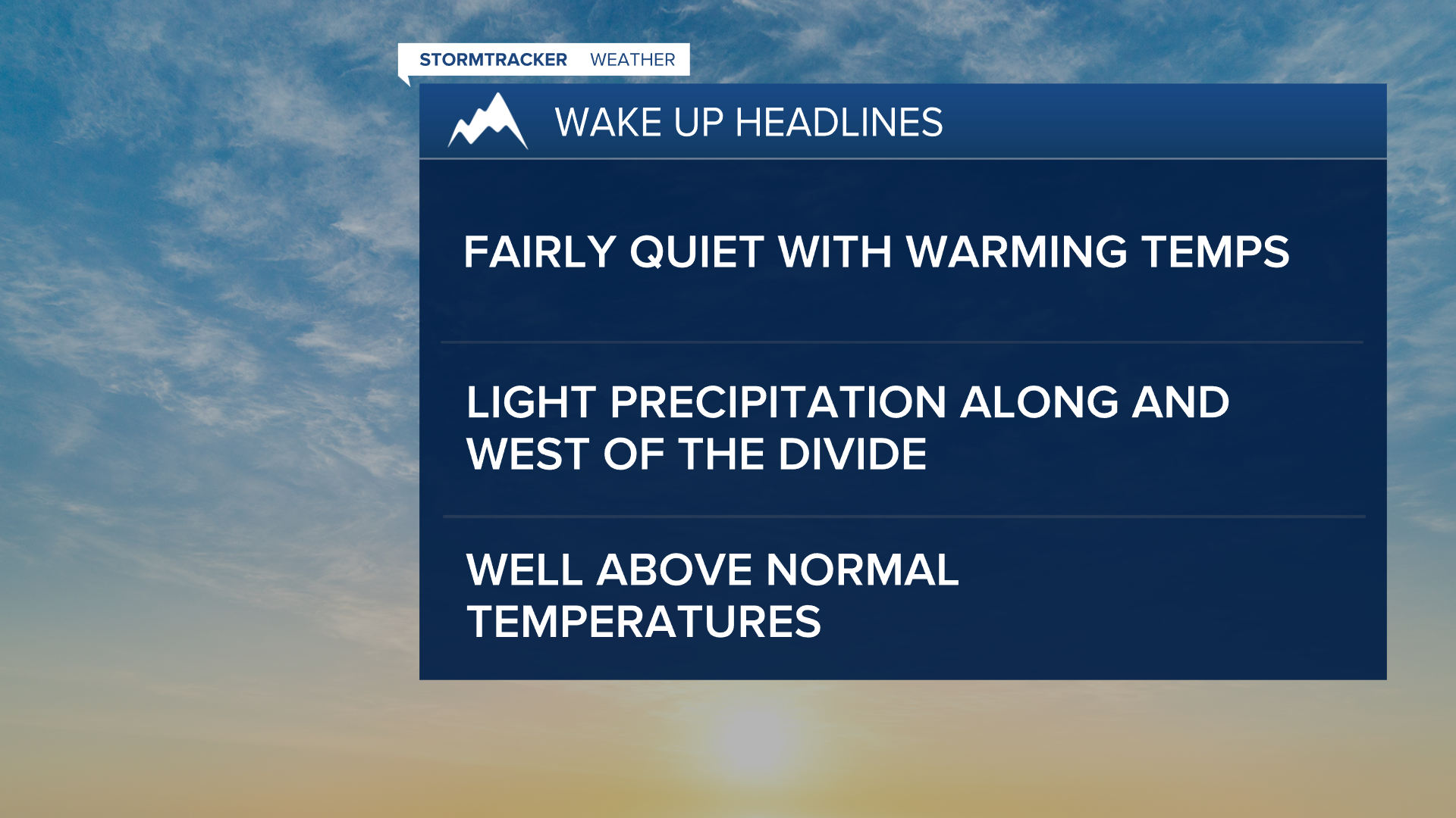 Weather Headlines