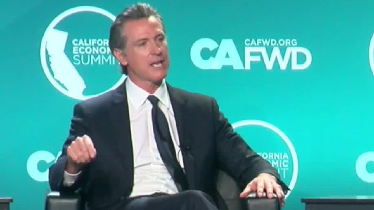 Gavin Newsom at CA Economic Summit 