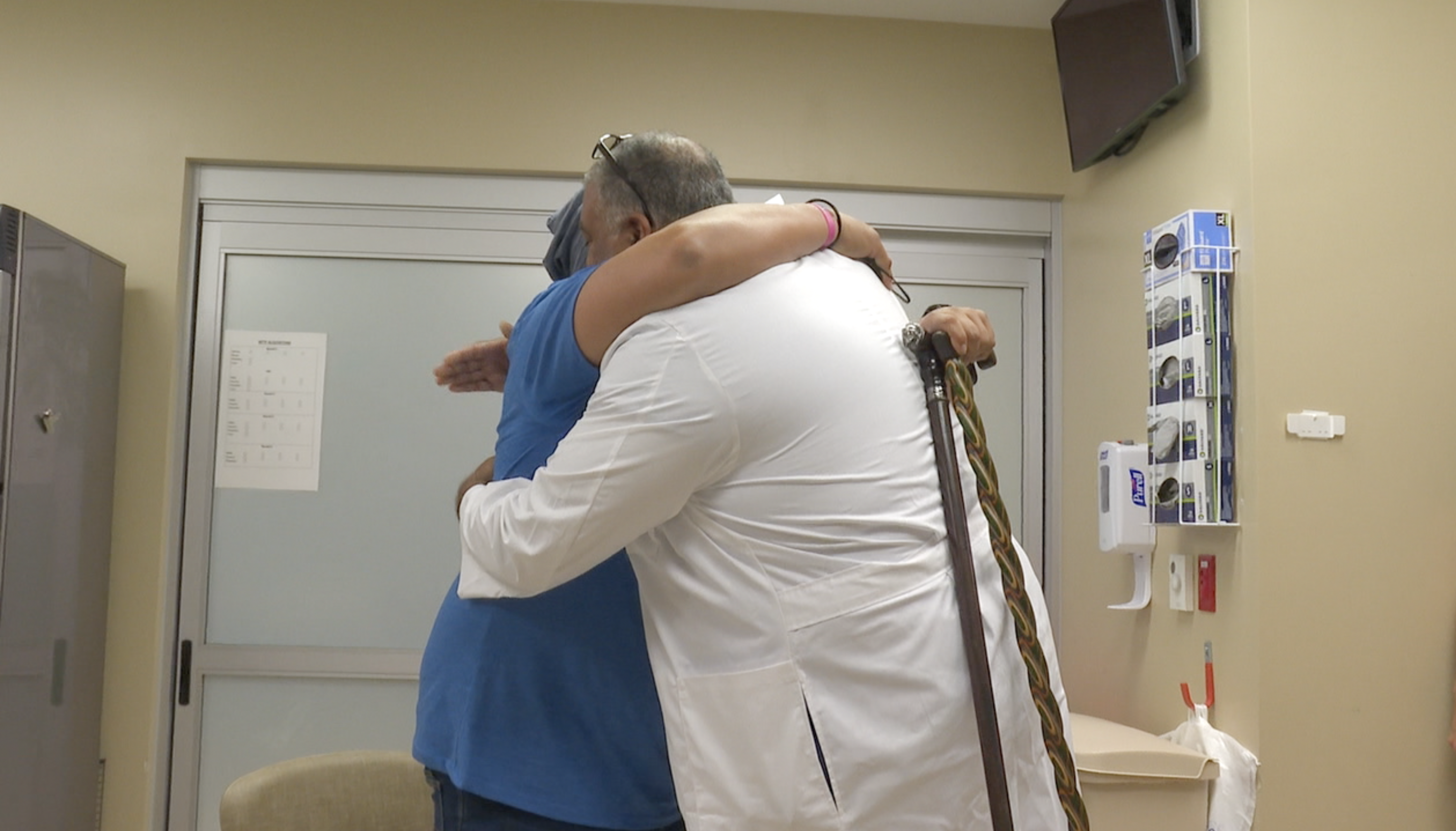 Man thanks doctor