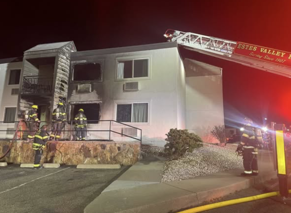 Structure fire in Estes Park