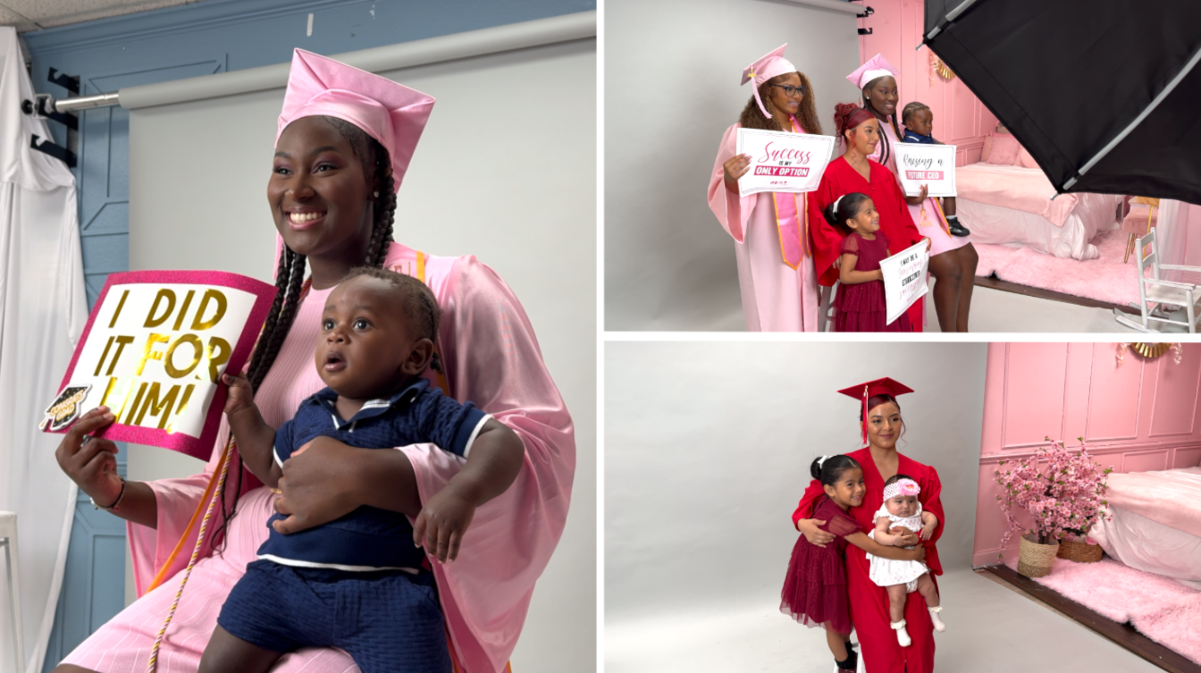 Graduation photoshoot gives teen moms lasting reminder of perseverance  