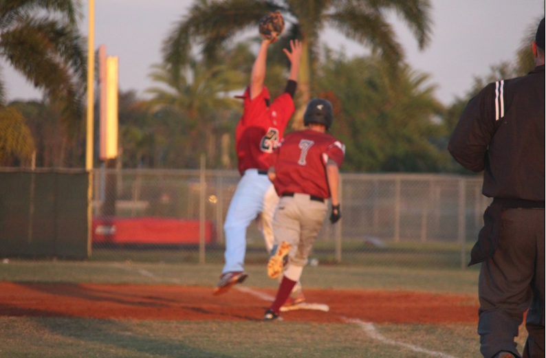 Seminole Ridge baseball player runs bases