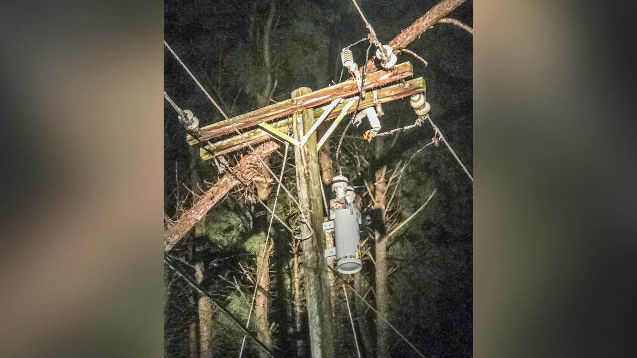 Power restored to over 2,000 Northern Neck Electric Cooperative customers overnight