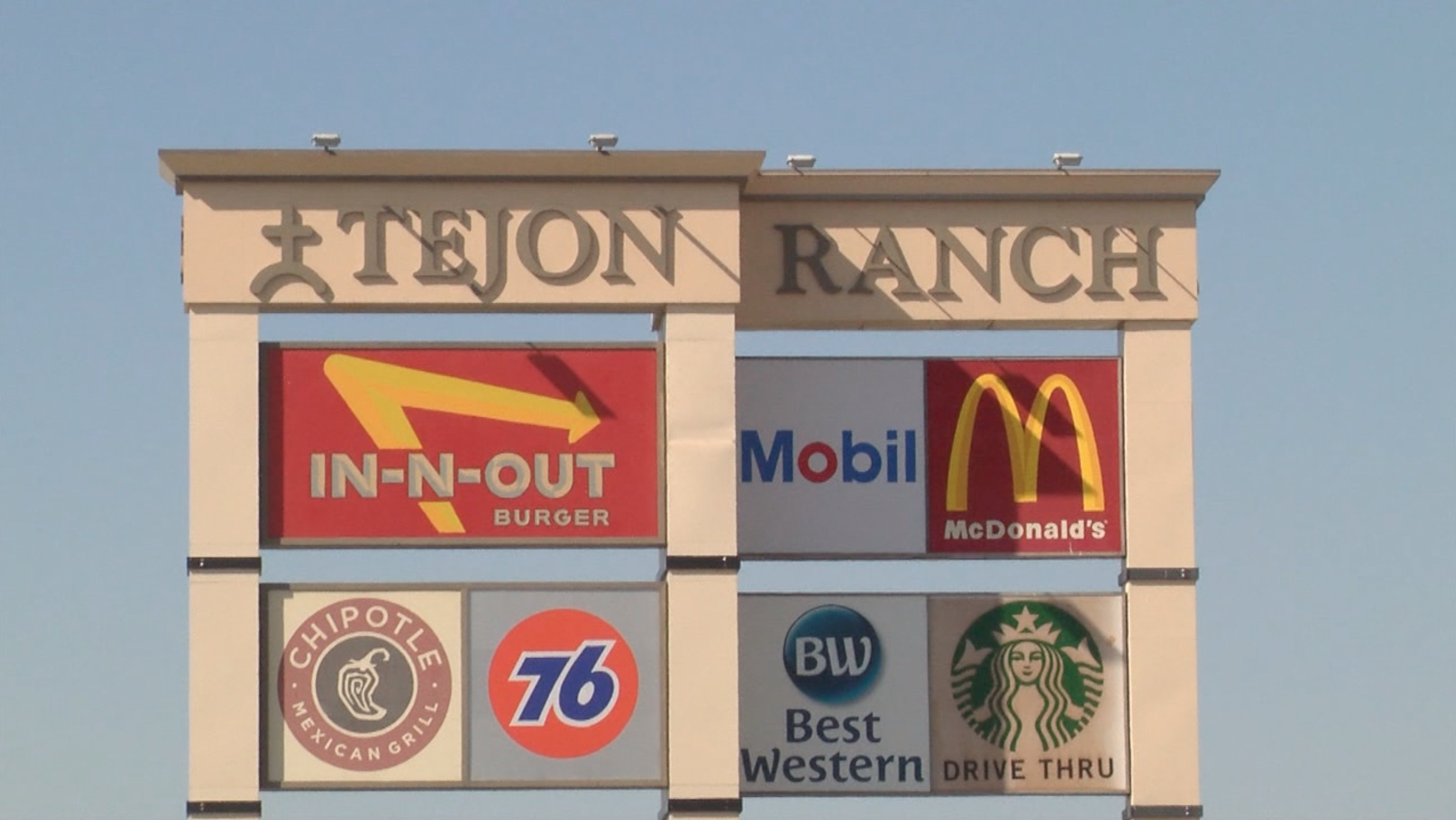 Tejon Ranch Commerce Center sign