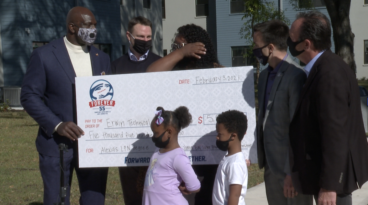 super bowl-homeless family