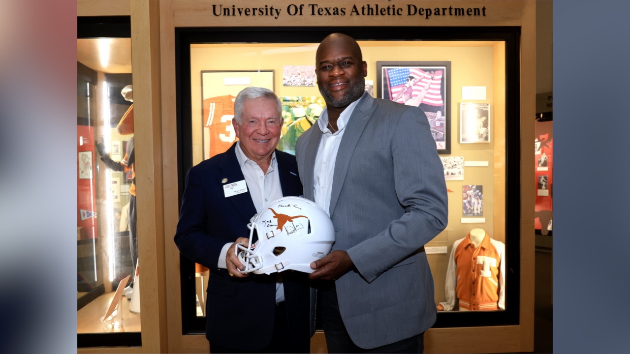 Vince Young and Mack Brown