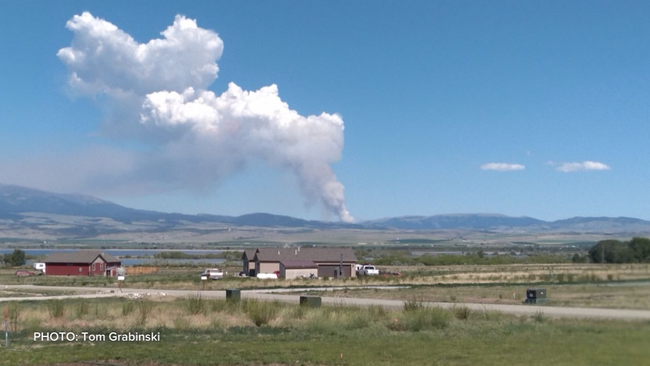 Wildfire east of Townsend