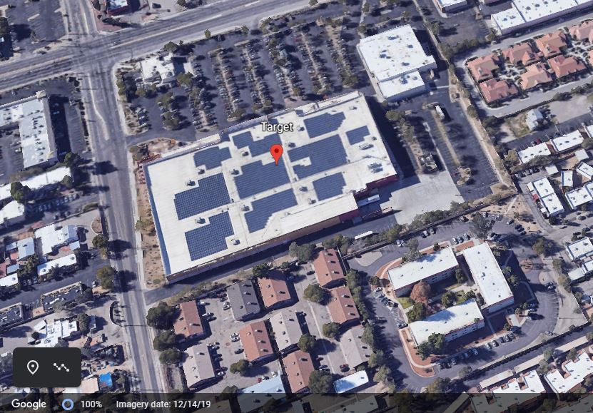 A Google Earth map of the Oracle and Roger area in Tucson, Ariz.