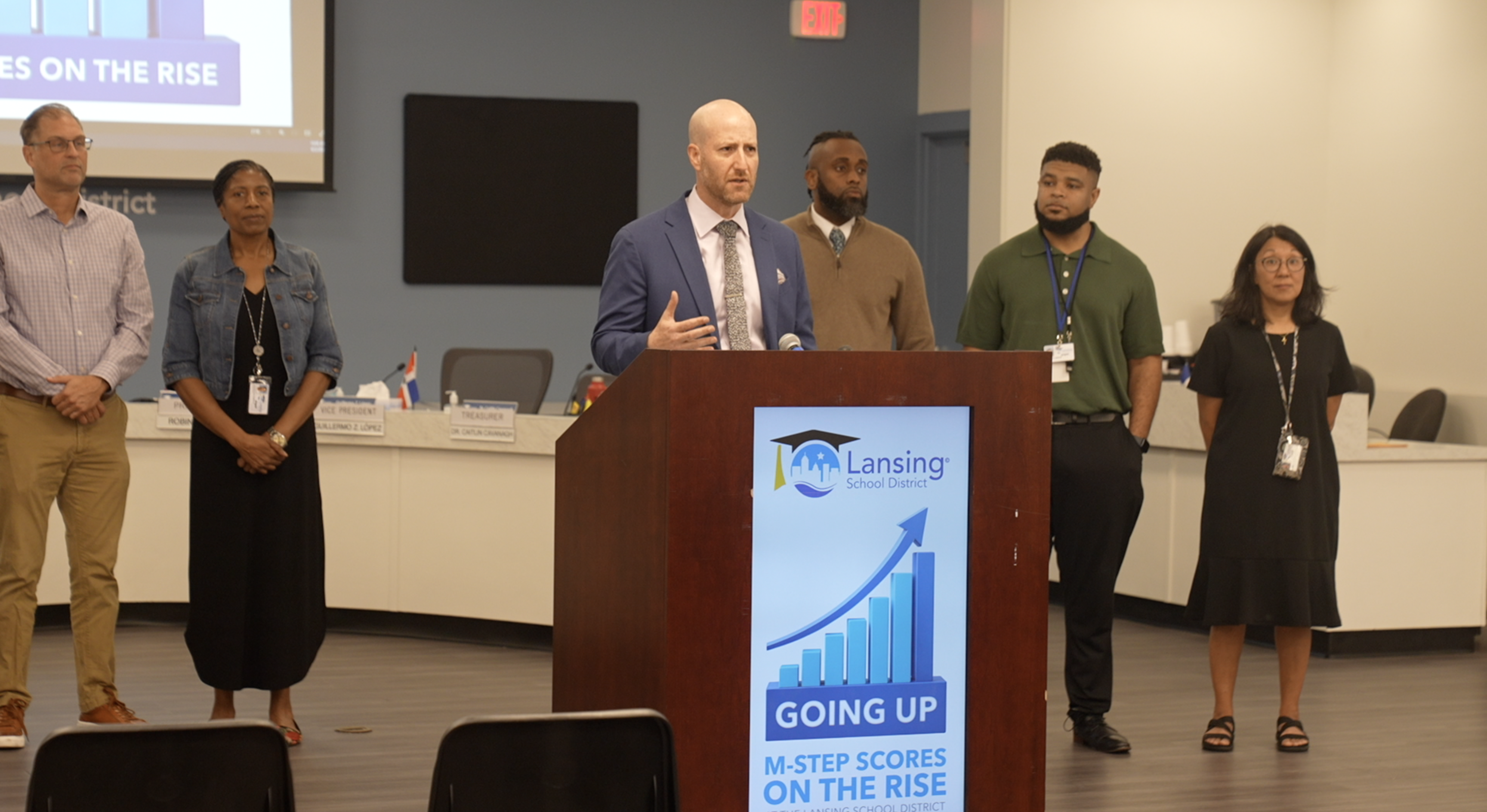 Lansing School District press conference 