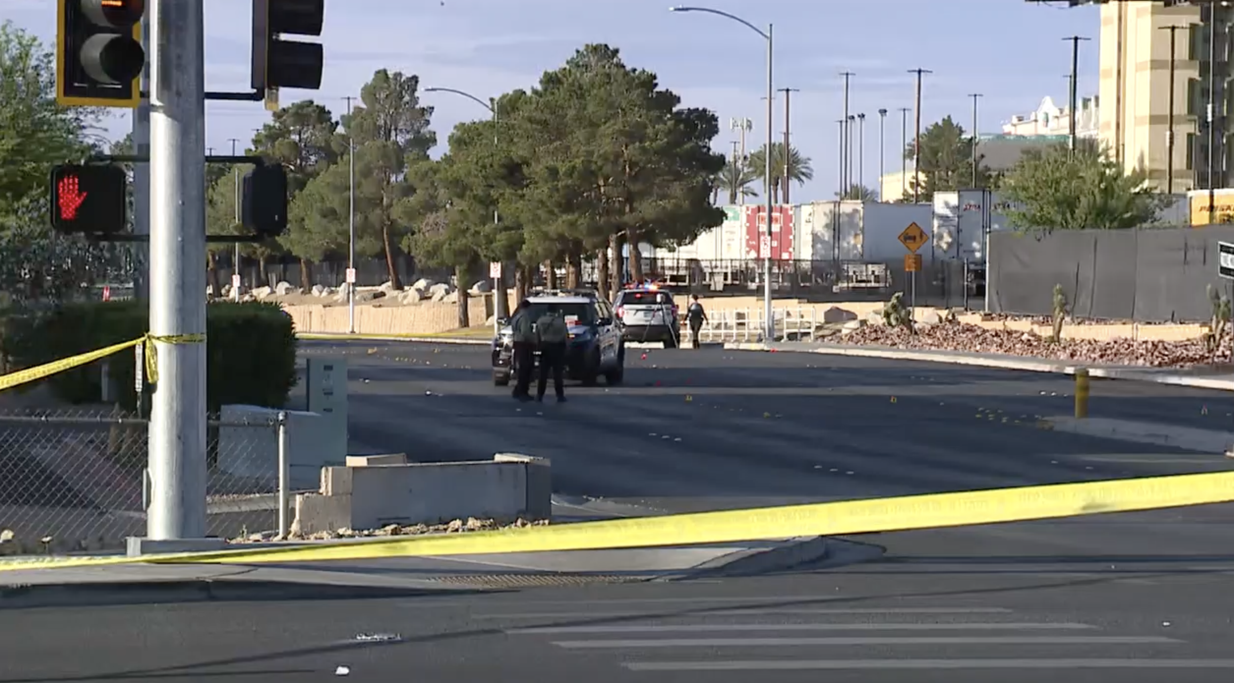 Person stop ends in officer-involved shooting near Harmon Avenue, Arville Street