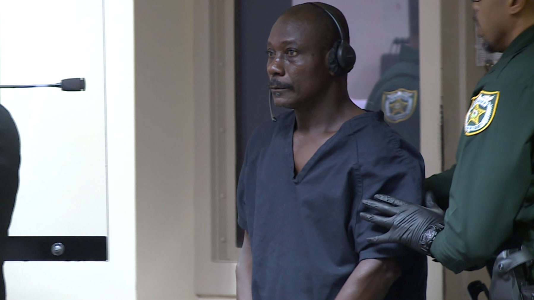 Germain Cadet appears in a Palm Beach County courtroom on Dec. 22, 2023, to face charges related to a fatal hit-and-run crash that occurred July 8, 2023, in West Palm Beach.