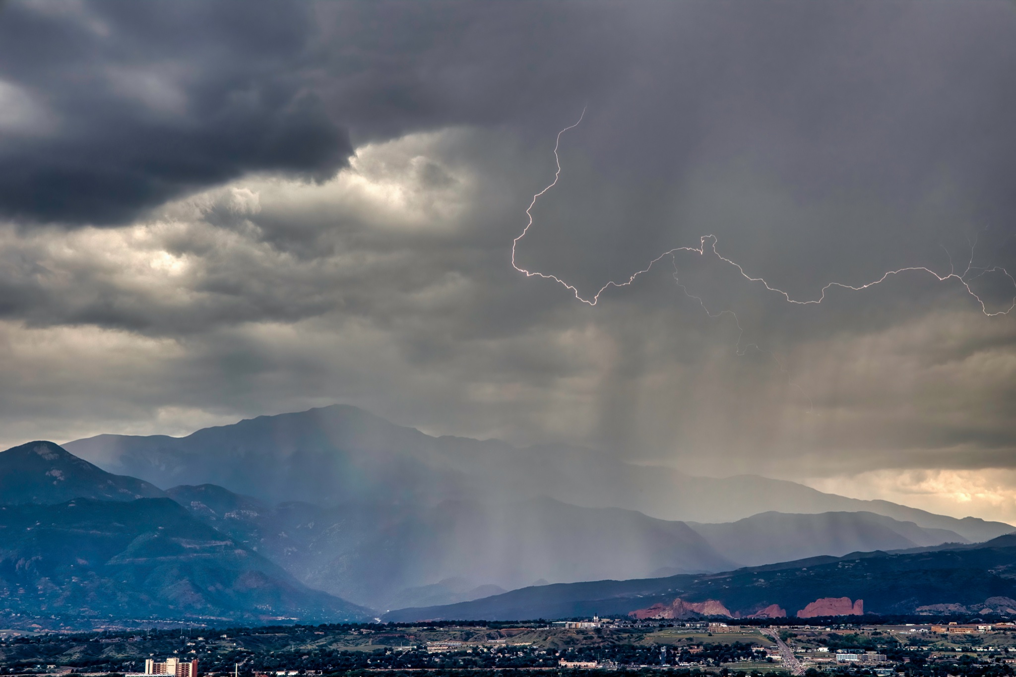 Larry Marr Lightning Rain storm