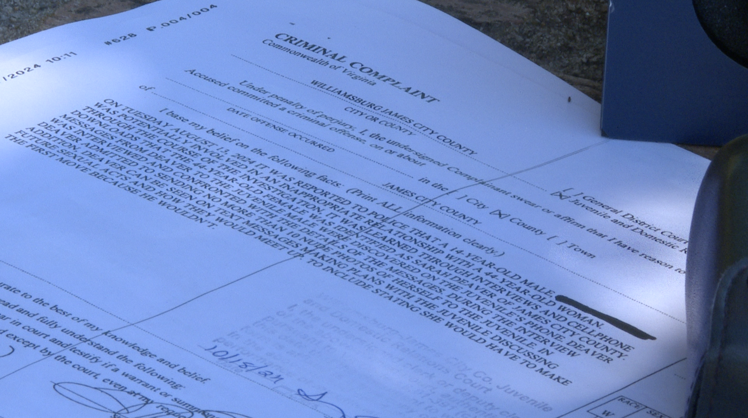 Sarah Deaver court docs