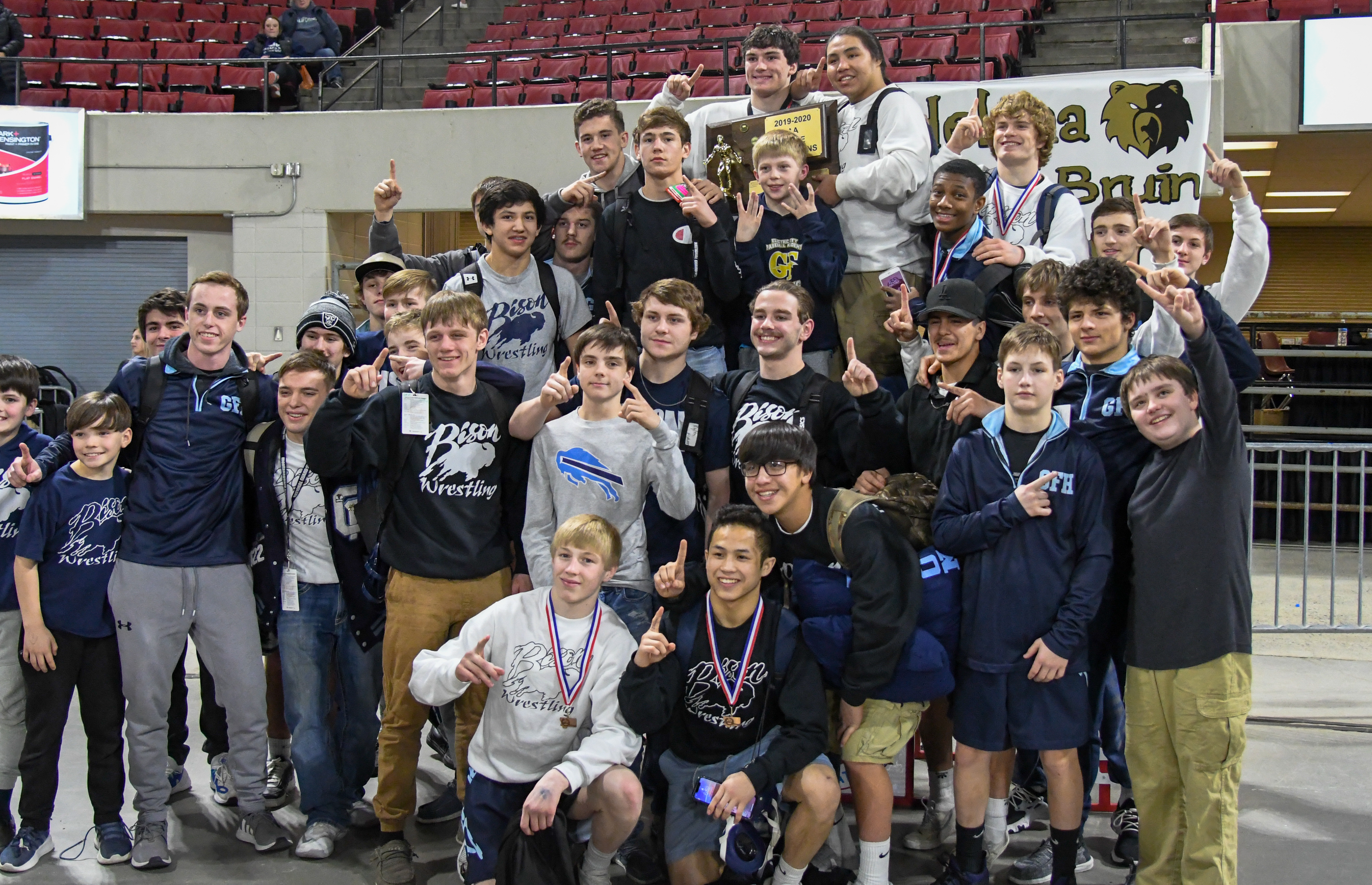 Great Falls High Bison wrestling