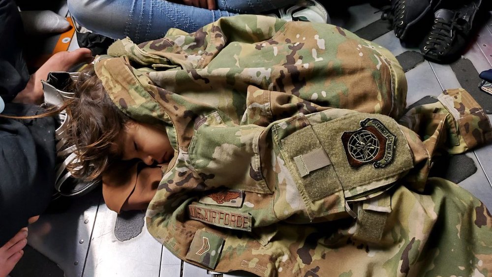 Afghan evacuee Air Force