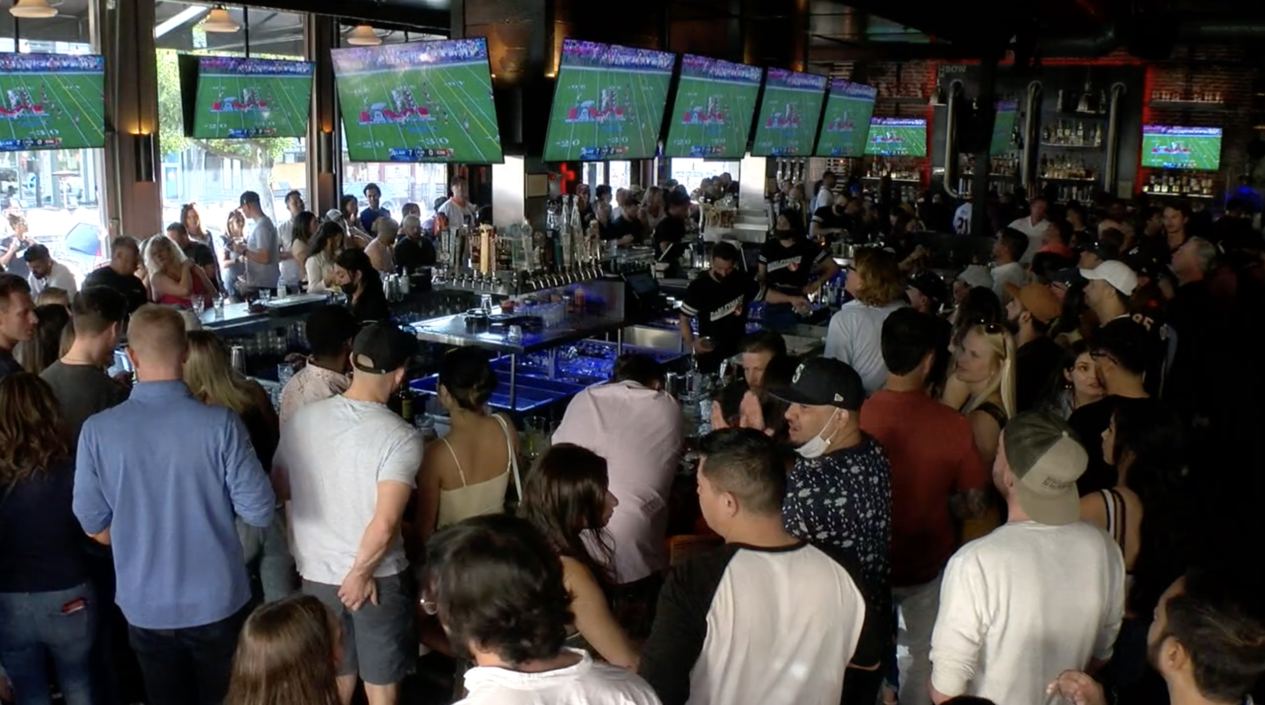 Crowd in Gaslamp for Super Bowl.jpg