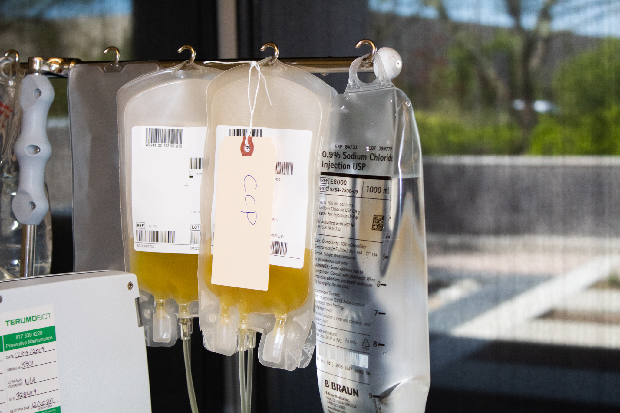 HOUCHIN COLLECT CONVALESCENT PLASMA 