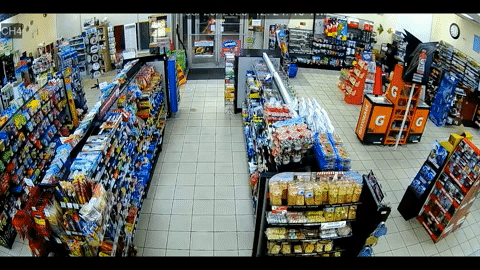 Car into Florida gas station