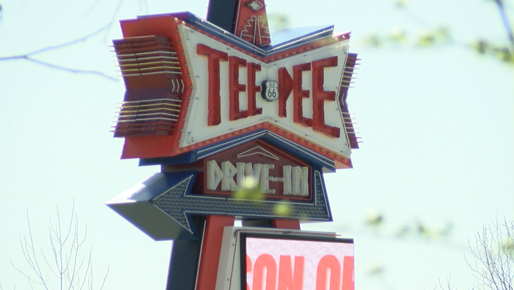 tee pee drive in movie theater cinema supulpa route 66
