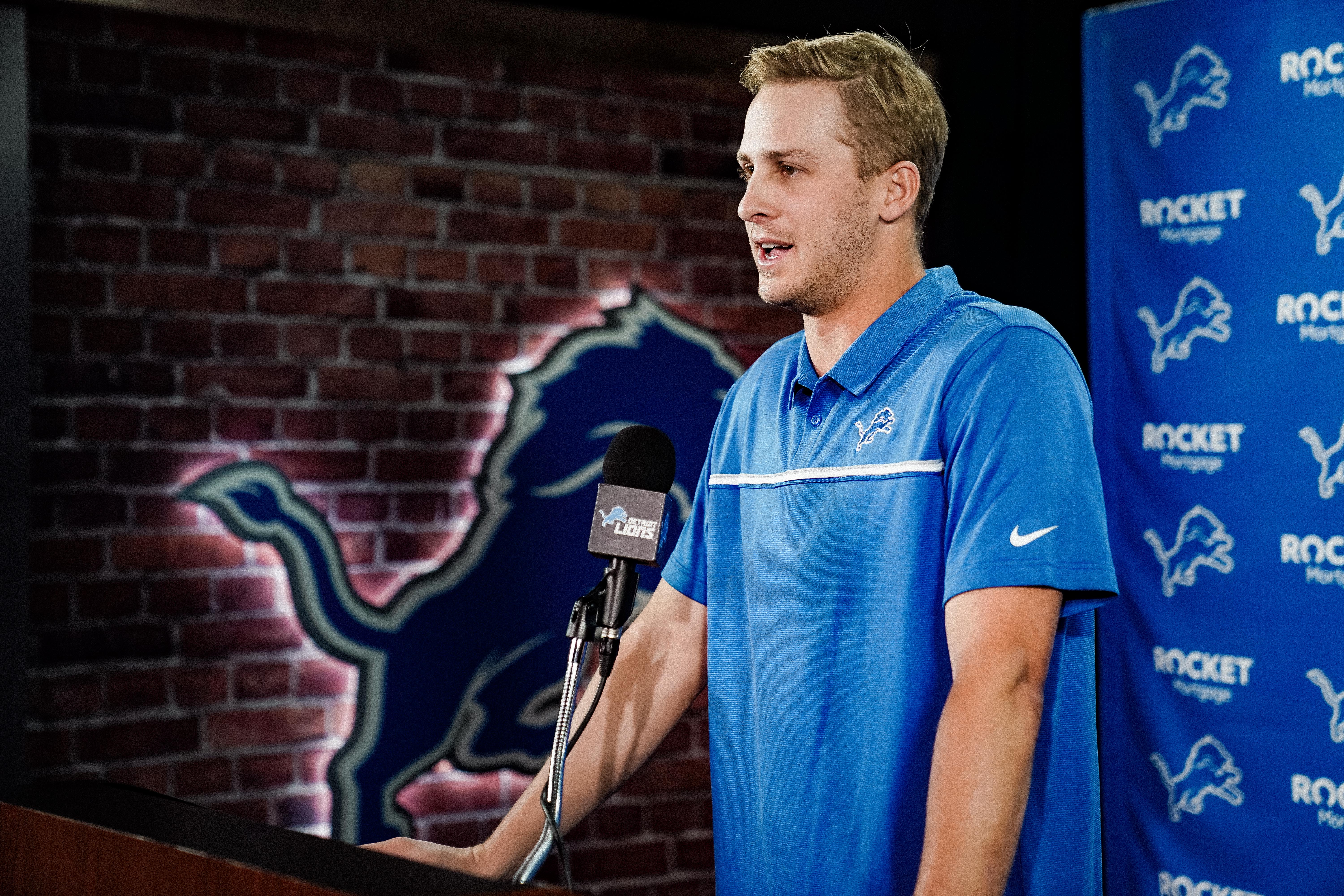 Lions Jared Goff Visit & Media