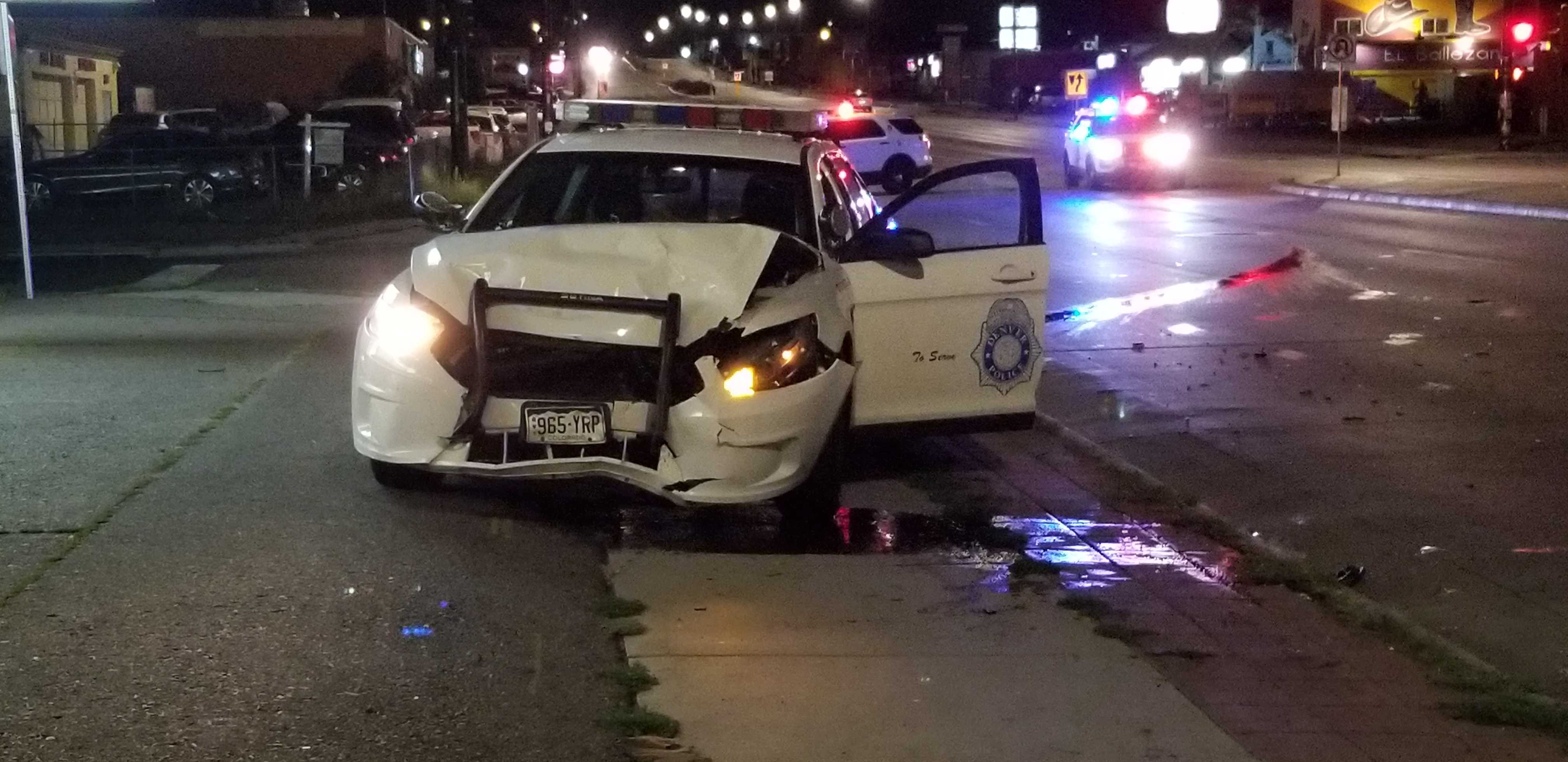 Denver PD car vs. sedan, Sept 23 2019
