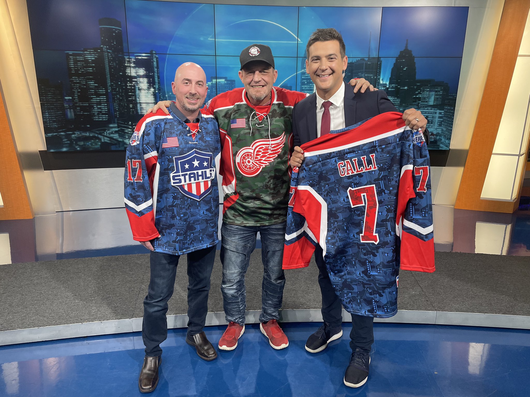 Red Wings alumni playing in Stahls' Power Play for Heroes charity game Friday at St. Clair Shores Darren McCarty Brad Galli