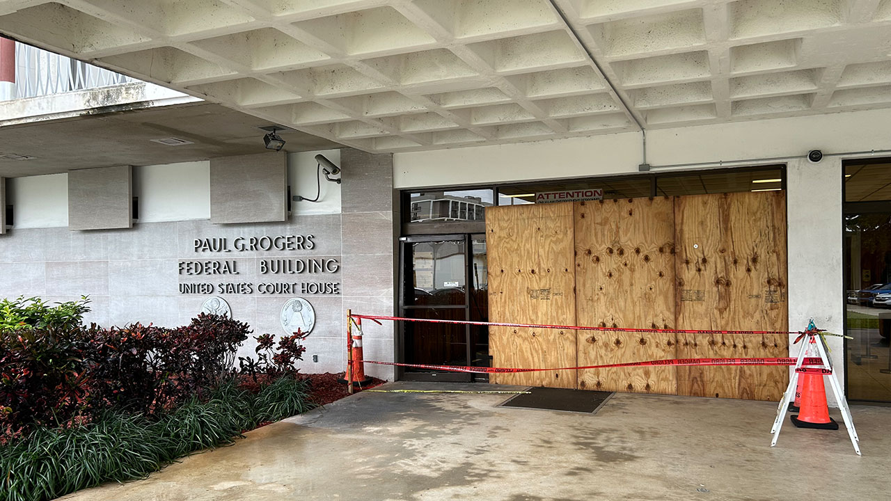 Paul G. Rogers Federal Building damage