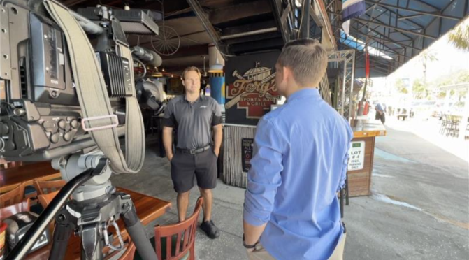 Tampa Bay Rays fans and local businesses celebrate the team's return to Tropicana Field after 18 months