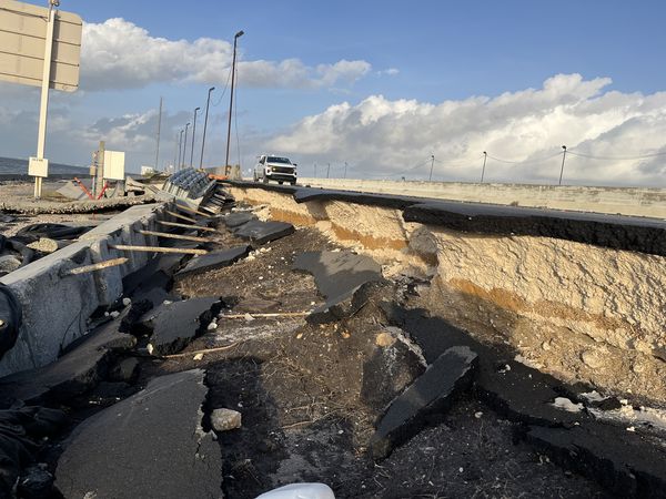Damage to Howard Frankland Bridge
