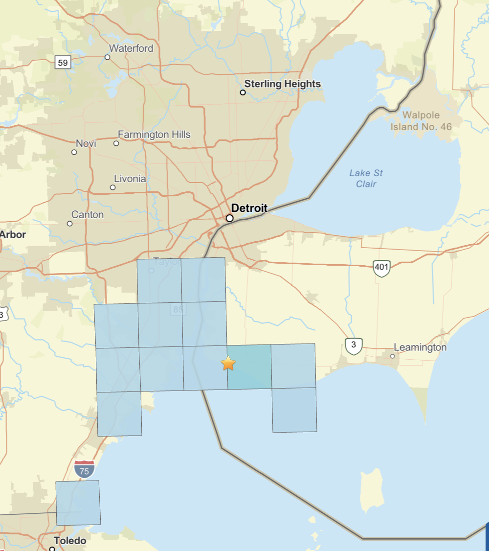 Amherstburg earthqauke