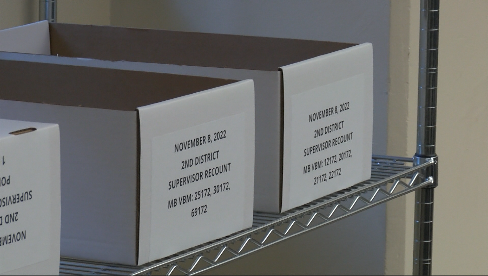 The recount process began on Monday 