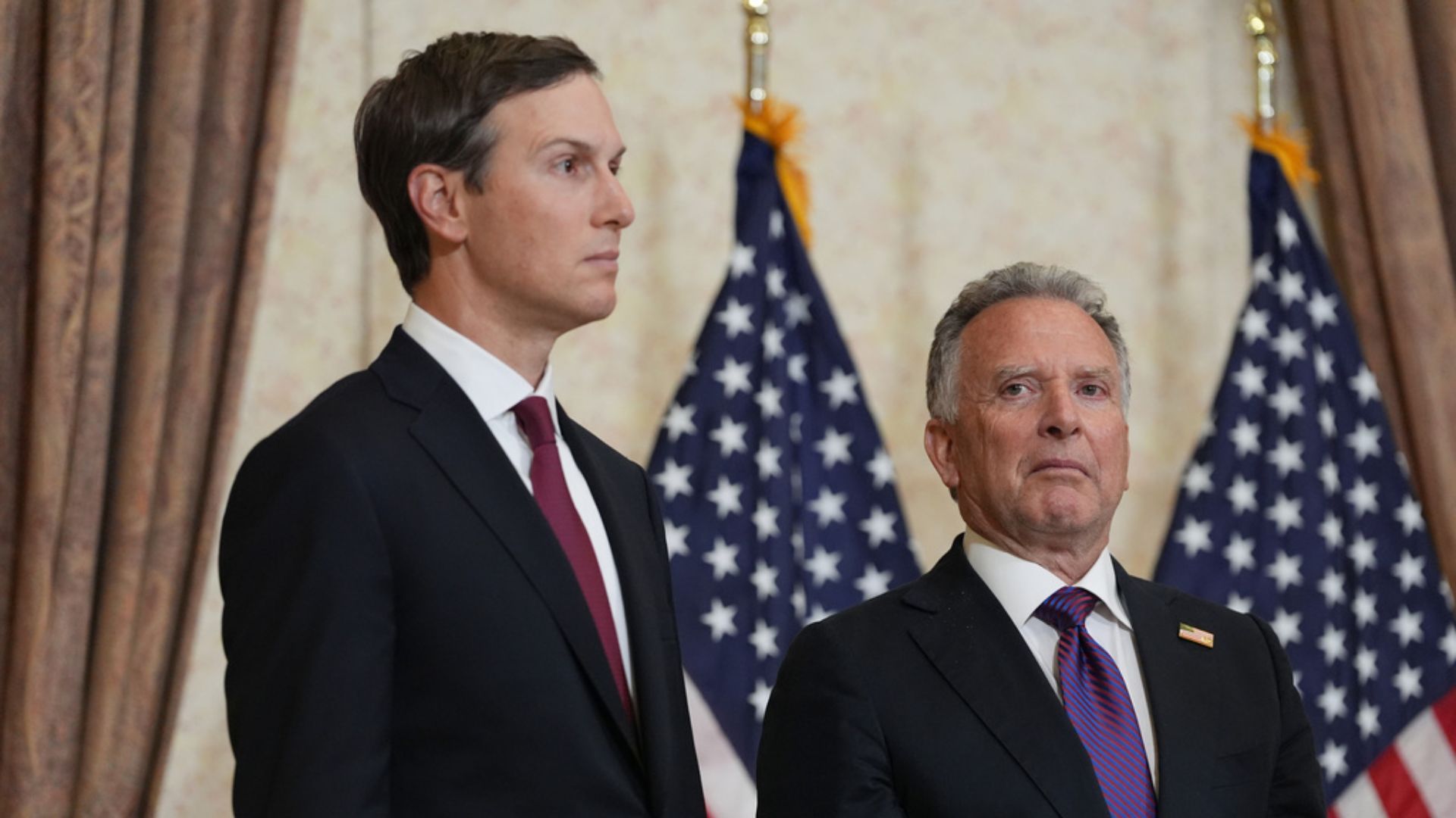 Jared Kushner, left, and Steve Witkoff.