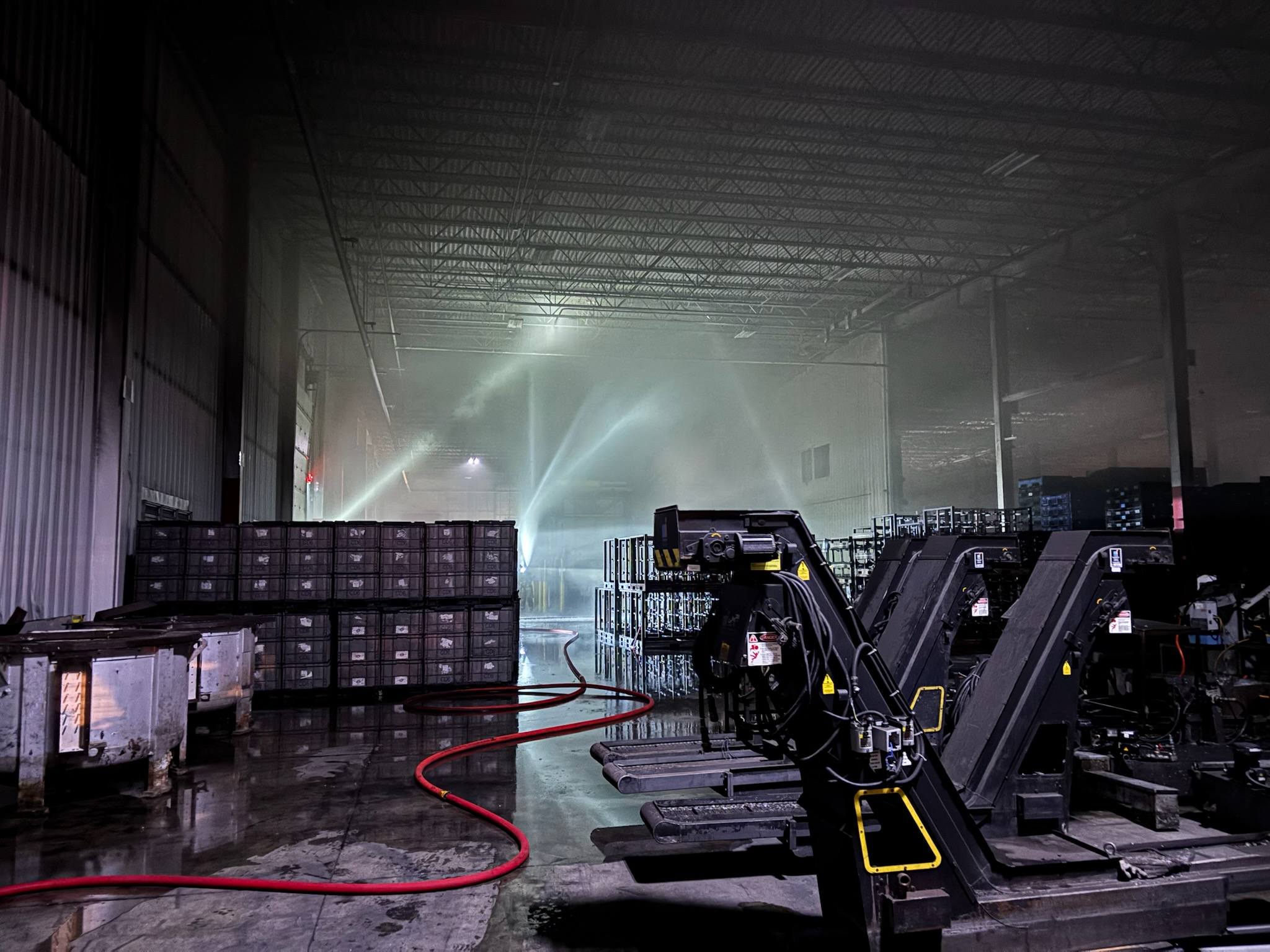 Linamar Structures fire, courtesy GH Dept of Public Safety