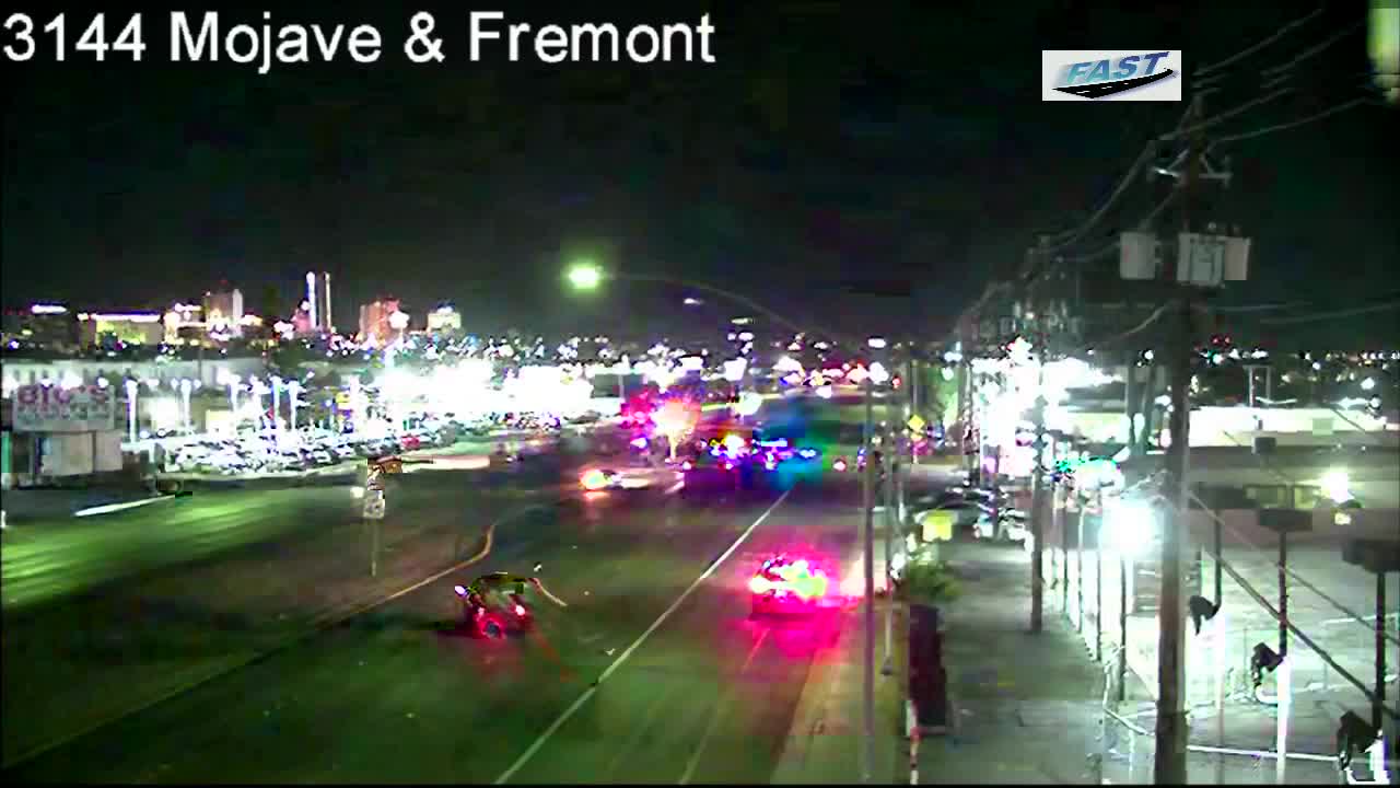 Wheelchair user dead after late-night crash near downtown Las Vegas, driver arrested