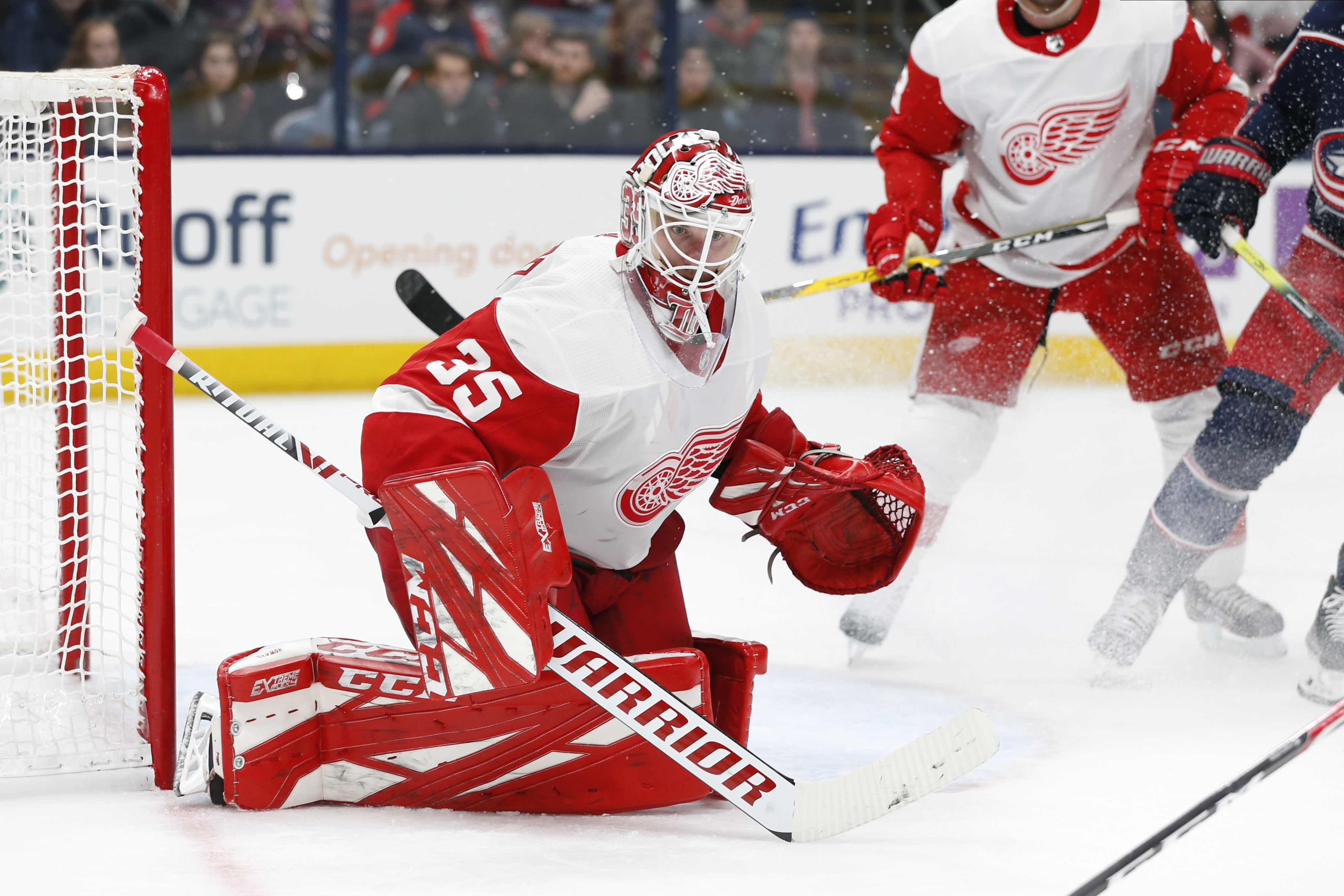 FILE Jimmy Howard Red Wings Blue Jackets Hockey