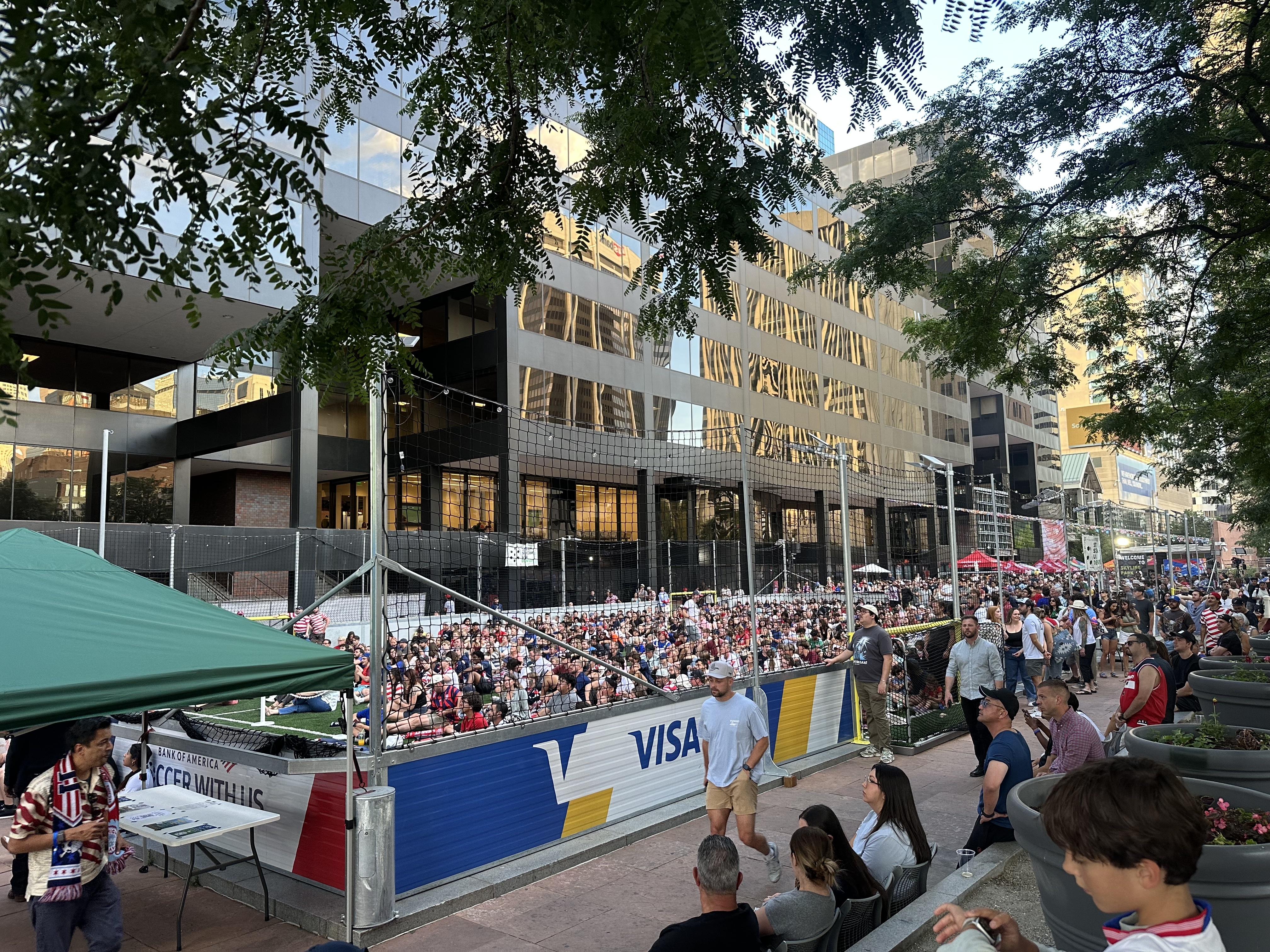 Hundreds gather in downtown Denver to watch Team USA's World Cup opener