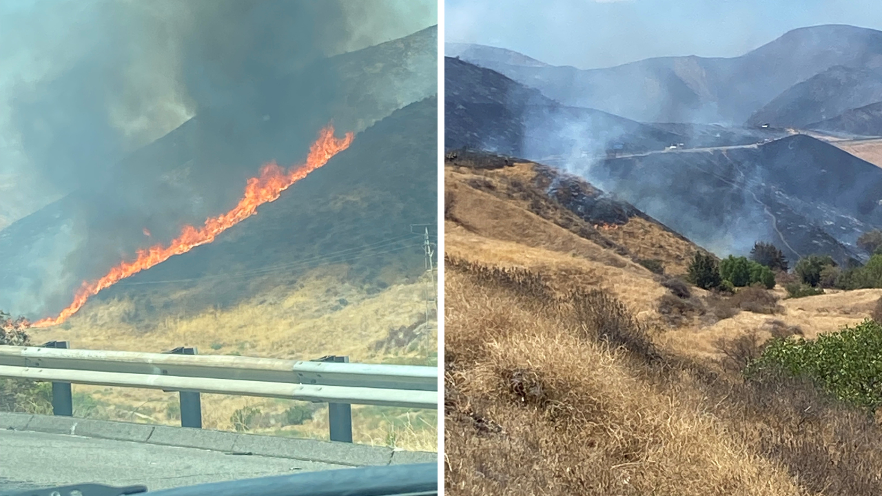 I-5 fire near Castaic