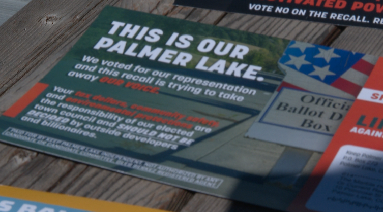 Palmer Lake special election recap: one side well outspends the other