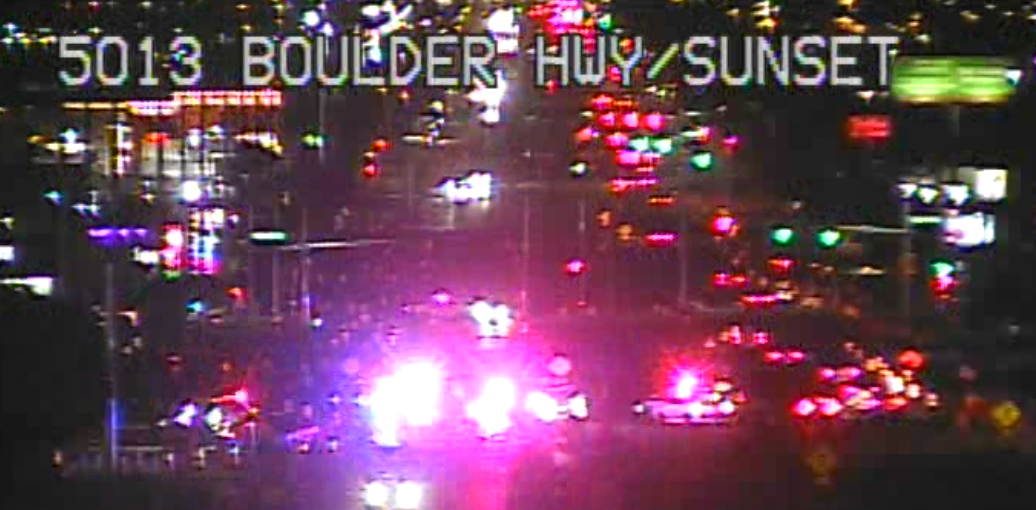 Crash blocks all lanes on northbound Boulder Highway before Coogan Drive, RTC says