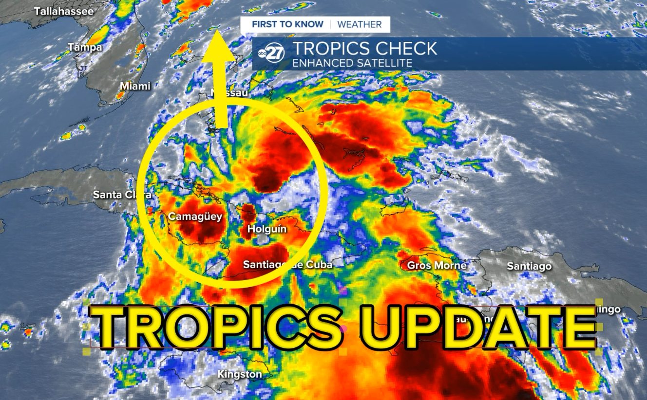 Next tropical system moves east of Florida's Atlantic coastline