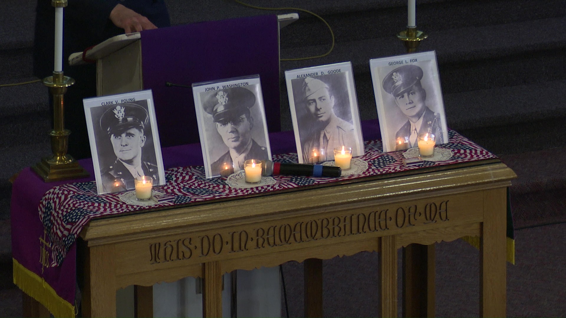 Great Falls service pays tribute to the "Four Chaplains" of WWII