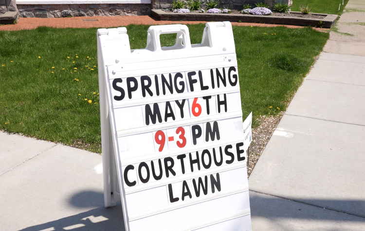 Spring Fling Sign