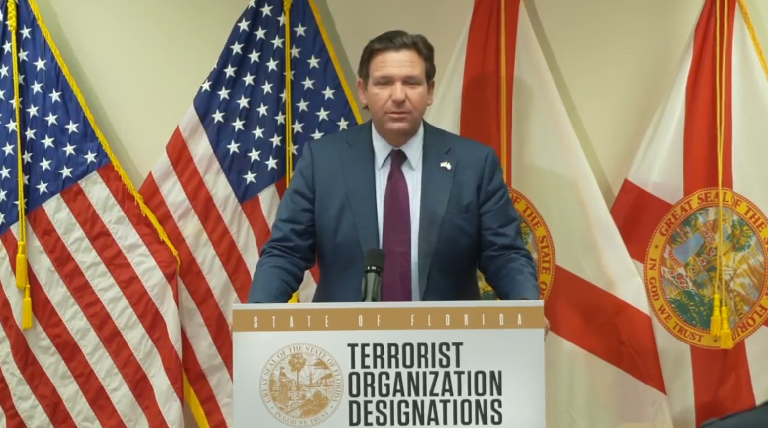 DeSantis announces first slate of domestic terrorism designations under new law