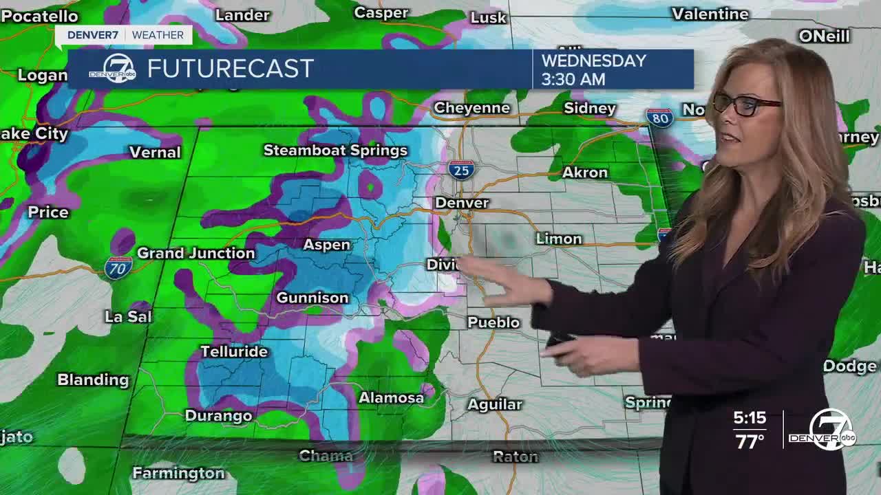Futurecast with rain and snow