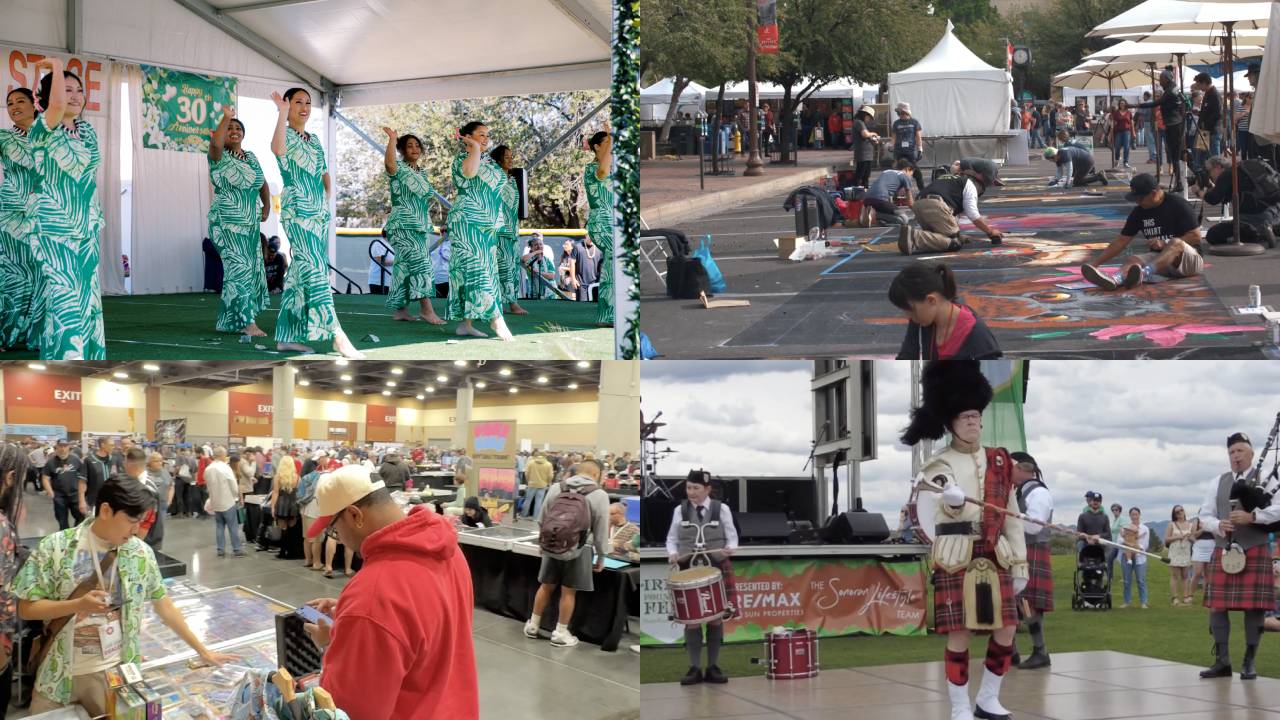 March Valley events: Arizona Aloha Festival, Arizona State Card Show, Chandler Ostrich Festival, Irish Fountain Fest and more. 