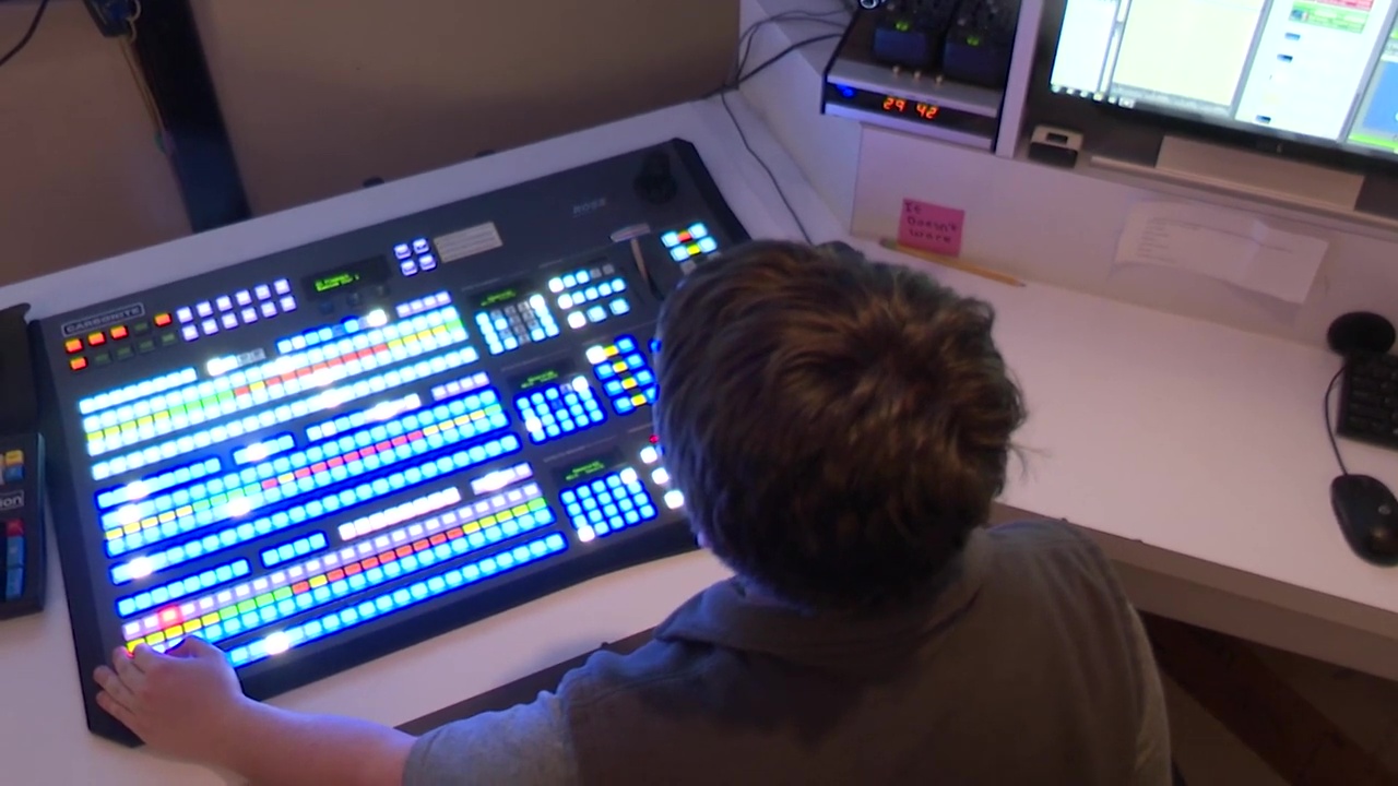 Behind the scenes of a KRTV newscast