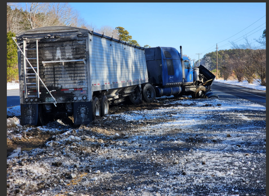 Tractor trailor SUV crash Eastern Shore