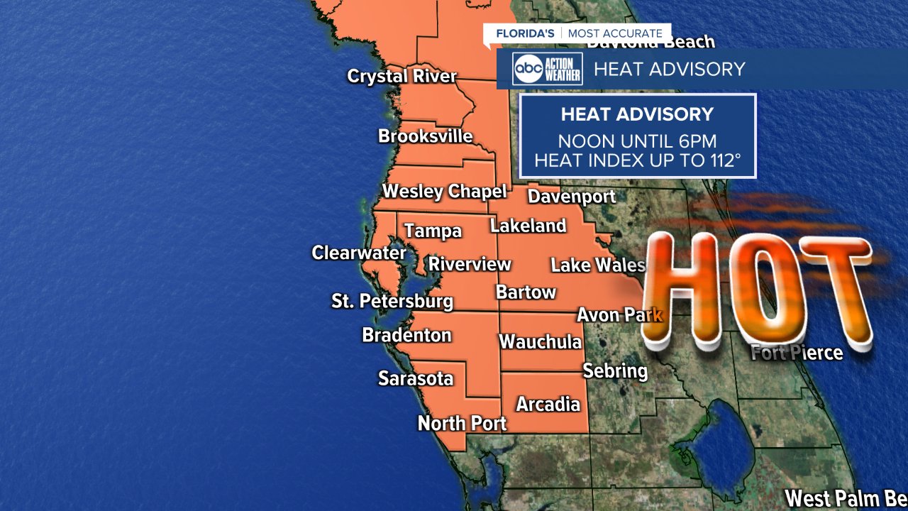 heat advisory thursday